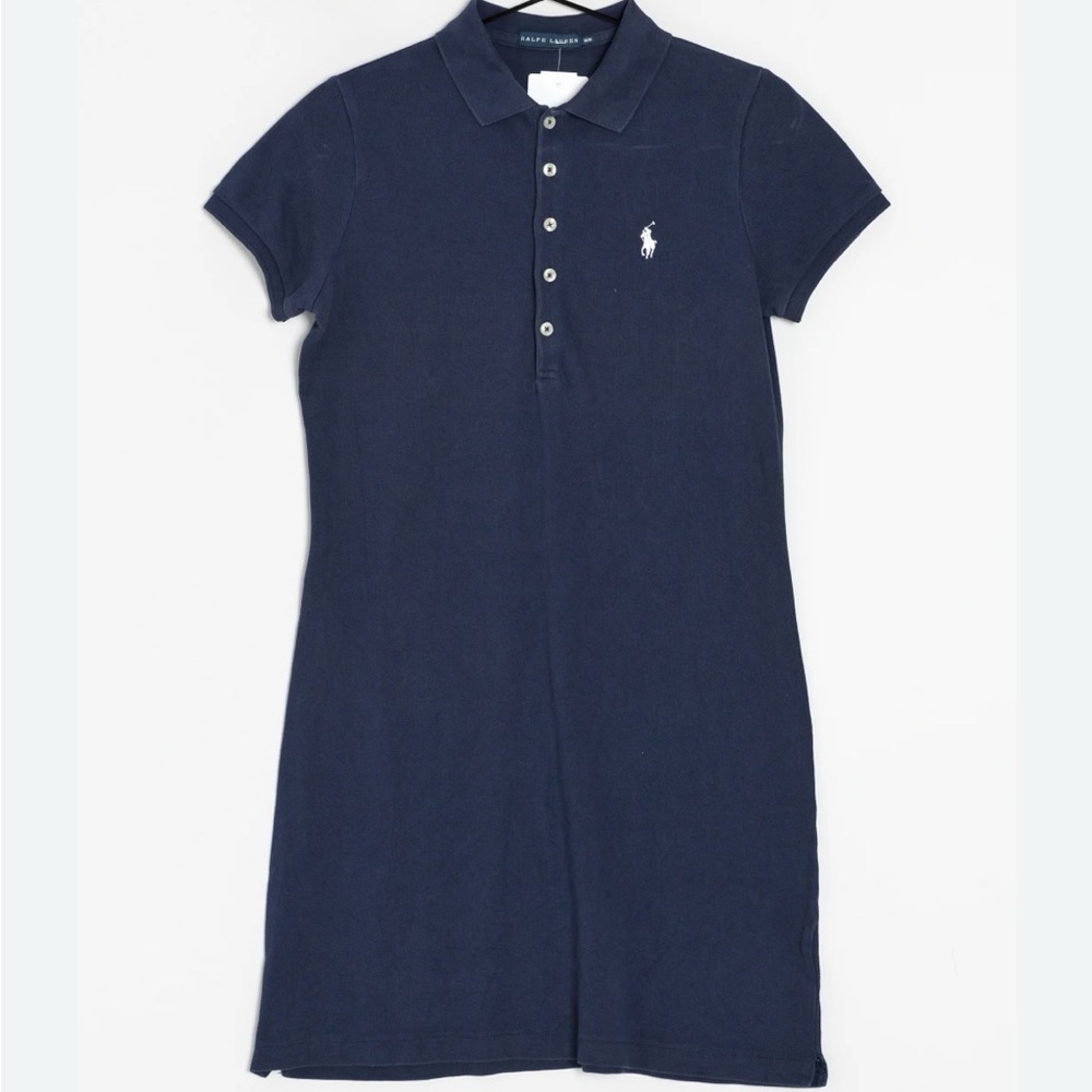 Polo Ralph Lauren Navy Blue Polo The Mini Mesh Dress women’s. Size small